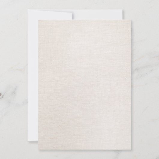 Invitation Elégant Faux Séquins Argent Linge Beige Look (Dos)