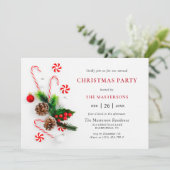 Invitation Élégant Festin Ornament Noël Fête (Debout devant)