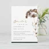 INVITATION ÉLÉGANT FÊTE DE L'MARIÉE D'HYDRANGE DE  (Debout devant)