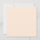 Invitation Élégant Fête des mariées florale Pêche Roses orang (Dos)