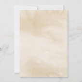 Invitation Élégant Feuille de palme Floral, Mariage de crème (Dos)