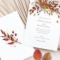 Elégant Feuille saisonnier Russet Mariage