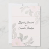 Invitation Élégant Feuille simple musulman Mariage musulman i (Dos)