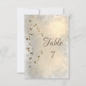 Invitation Élégant Feuilles chic or (Devant)