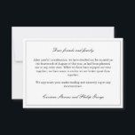 Invitation Élégant Fiançailles cassé simple annulé Mariage<br><div class="desc">Elégante et minimaliste faire-part d'annulation de mariage pour informer vos invités que le mariage ne se produira plus avec des polices noires élégantes contre un arrière - plan blanc. Faire-part de fiançailles cassé dans un design simple et élégant.</div>