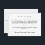 Invitation Élégant Fiançailles cassé simple annulé Mariage<br><div class="desc">Elégante et minimaliste faire-part d'annulation de mariage pour informer vos invités que le mariage ne se produira plus avec des polices noires élégantes contre un arrière - plan blanc. Faire-part de fiançailles cassé dans un design simple et élégant.</div>