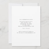 Invitation Élégant Fiançailles de toast de Champagne noir et (Dos)