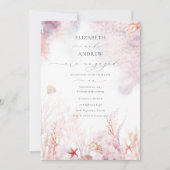 Invitation Élégant Fiançailles sous-marin nautique (Devant)