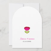 Invitation Elegant fiesta wedding white arched (Dos)