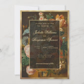Invitation Elegant Fine Art Floral Still Life Wedding (Devant)