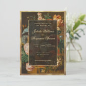 Invitation Elegant Fine Art Floral Still Life Wedding (Debout devant)