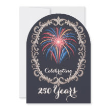 Elegant Fireworks 250 Years Celebration QR Code
