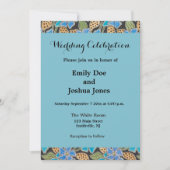 Invitation Élégant Fleur Bleu Périwinkle Floral Classic (Devant)