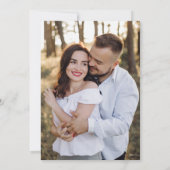 Invitation Élégant Fleur Fleurie Photo Mariage (Dos)