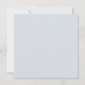 Invitation Elégant Fleur sauvage Aquarelle Dusty Blue Mariage (Dos)