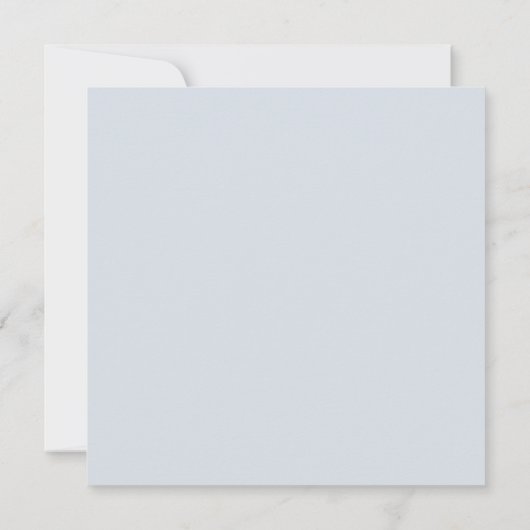 Invitation Elégant Fleur sauvage Aquarelle Dusty Blue Mariage (Dos)