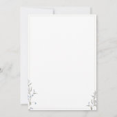 Invitation Elégant Fleur sauvage Coquette Bow Baby shower (Dos)