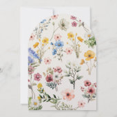 Invitation Élégant Fleur sauvage de printemps Meadow Garden G (Dos)