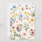 Invitation Élégant Fleur sauvage de printemps Meadow Garden G (Dos)