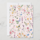 Invitation Elégant Fleur sauvage de printemps Meadow Garden M (Dos)