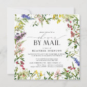 Invitation Élégant Fleur sauvage d'été Fête des mariées (Devant)