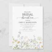 Invitation Élégant Fleur sauvage du déjeuner nuptial (Devant)