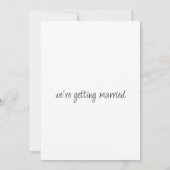 Invitation Elégant fleur sauvage lavande blanche mariage boho (Dos)