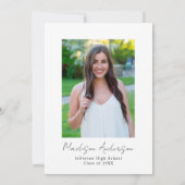 Invitation Élégant Fleur sauvage Meadow Graduation Party (Dos)