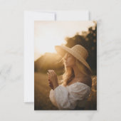 Invitation Elégant Fleur sauvage rose Rustic Boho Fête des ma (Dos)