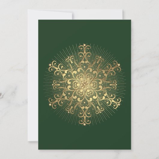 Invitation Élégant flocon de neige lors d'un mariage d'hiver  (Dos)