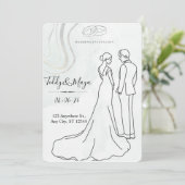 Invitation Elegant Floral Arch Wedding Suite (Debout devant)