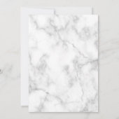 Invitation Elegant Floral Black Gold Gray Marble Wedding (Dos)