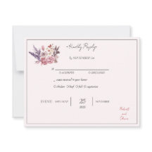 "Elegant Floral Bliss RSVP - Robert et Olivia