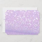 Invitation Élégant Floral Bokeh scintillant RSVP (Dos)