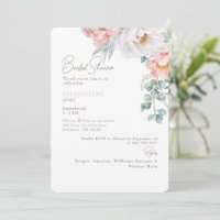 Élégant floral botanique rose saumon pour enterrem