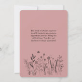 Invitation Elegant Floral "Celebrating the Life" Funeral (Dos)