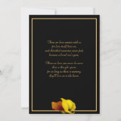 Invitation Elégant Floral Custom Photo Memorial Service (Dos)