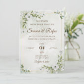 Invitation Elegant Floral - Customizable Rustic Boho (Debout devant)