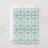 Invitation Élégant Floral de citron méditerranéen 40e anniver (Dos)