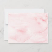 Invitation Elégant Floral douche nuptiale conseils et souhait (Dos)