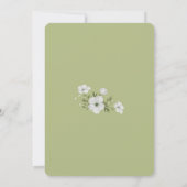 Invitation Elegant Floral First Holy Communion Photo Keepsake (Dos)