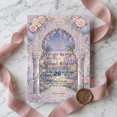Invitation Elegant Floral Islamic Wedding
