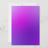 Invitation Élégant Floral Love Blue Orchids Mariage (Dos)