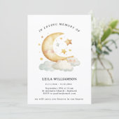 Invitation Elegant Floral Memorial Announcement (Debout devant)