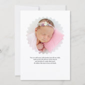 Invitation Elegant Floral Memorial Announcement (Dos)