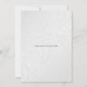 Invitation Élégant Floral Memorial Service Funeral Photo (Dos)