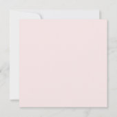 Invitation Elégant floral rose poudré vintage pour 75e annive (Dos)