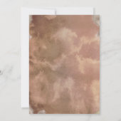 Invitation Élégant floral, tons terre Mariage aquarelle (Dos)