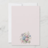 Invitation Elegant Floral Vintage Blush Hydrangea Wedding (Dos)
