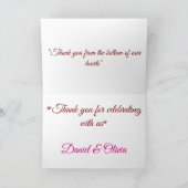 Invitation Elegant Floral Wedding (Intérieur)